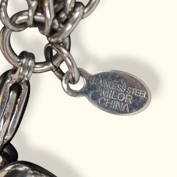 Milor 4-Strand Stainless Steel Chain Bracelet - Picture 4 of 5